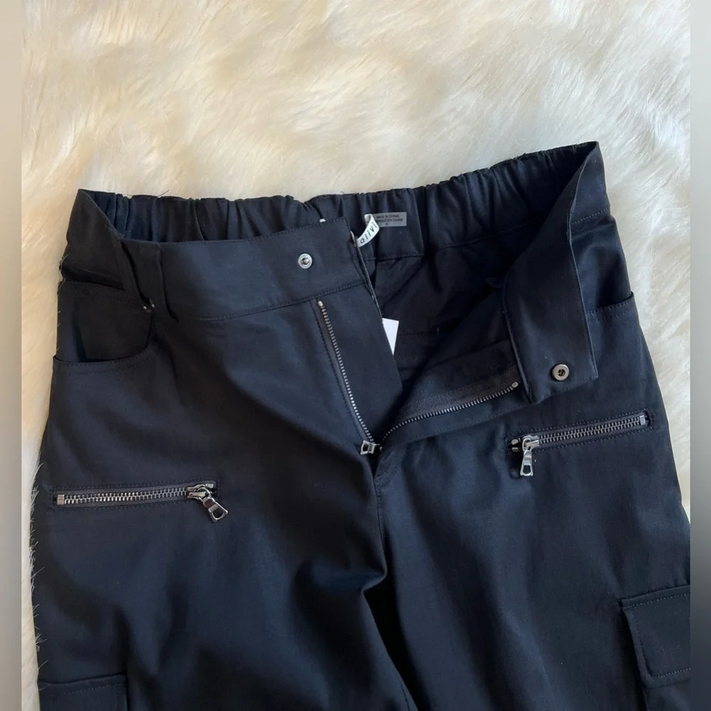 🆕 Alice + Olivia AKERS OVERSIZED CARGO PANT COLOR Black Sz 6 - Picture 12 of 16